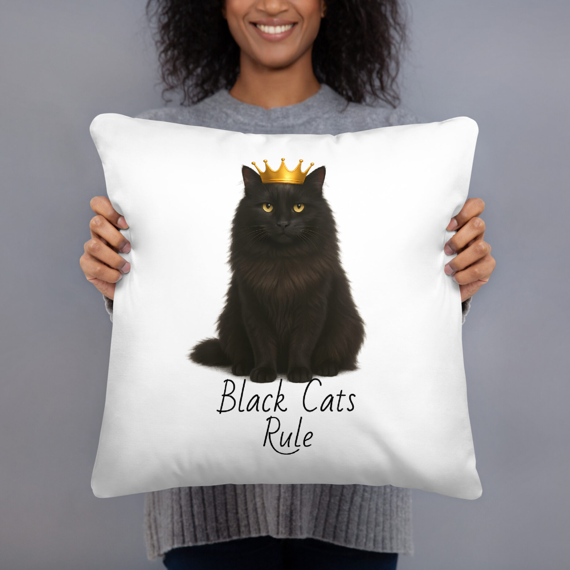 Queen Shadow - Black Cats Rule Pillow - Image 3