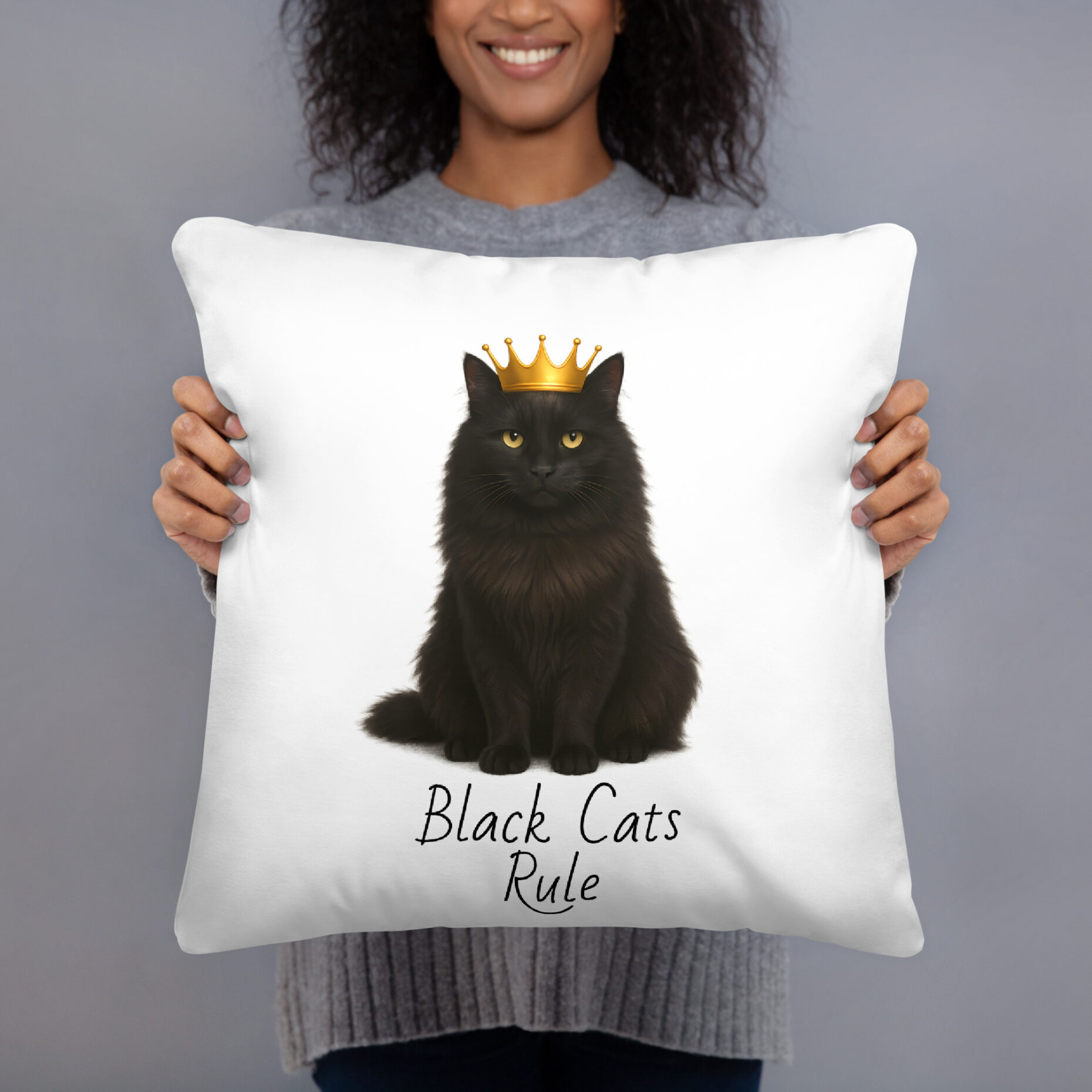 Queen Shadow - Black Cats Rule Pillow - Image 2