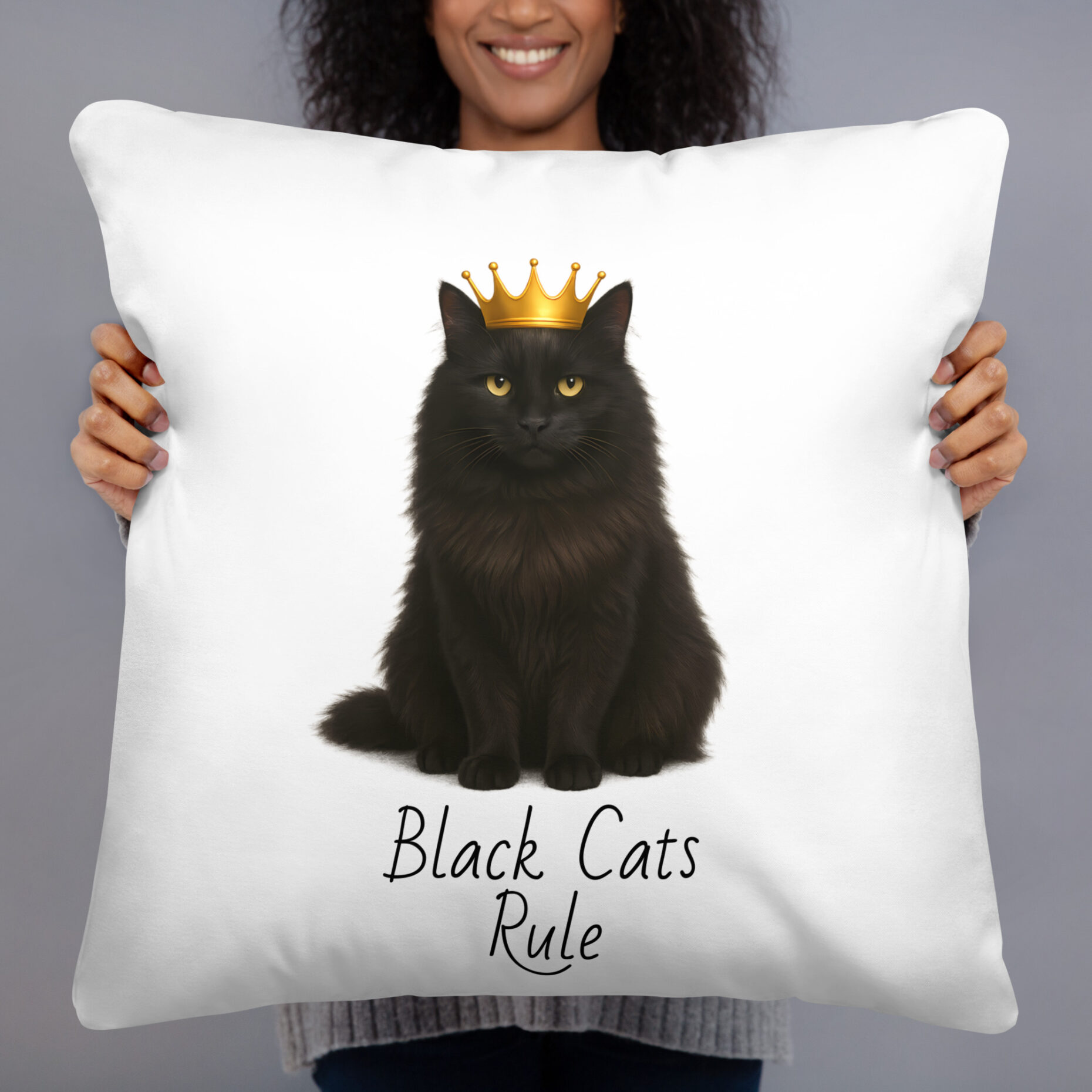 Queen Shadow - Black Cats Rule Pillow - Image 5