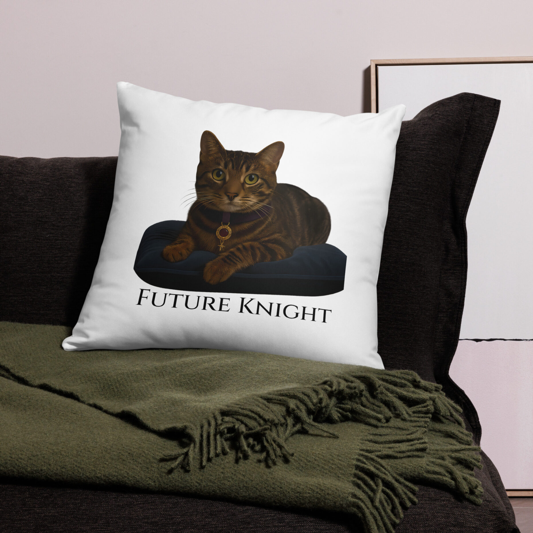 Sir Charlie the Squire Pillow