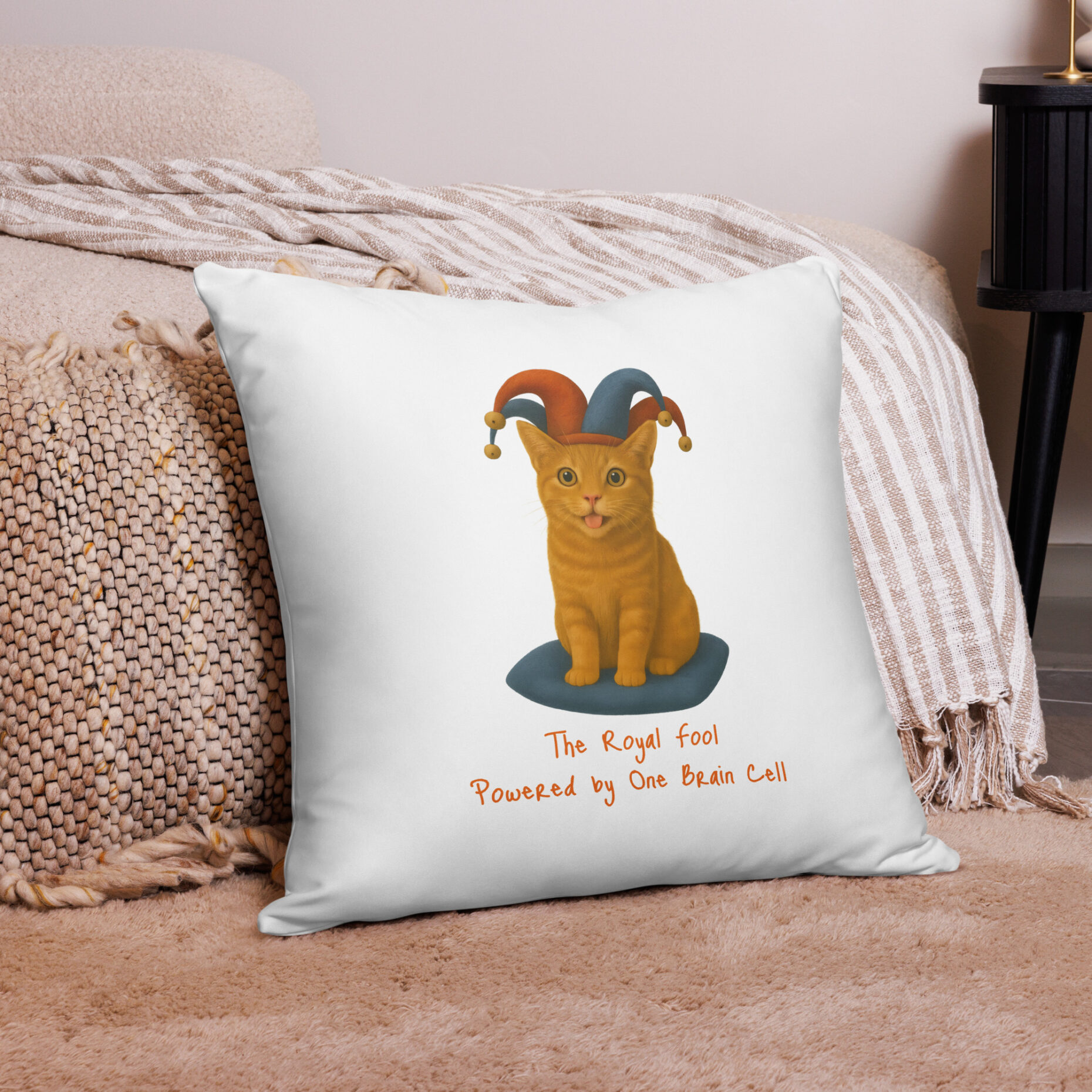 The Royal Fool: Powered by One Brain Cell (Pillow)