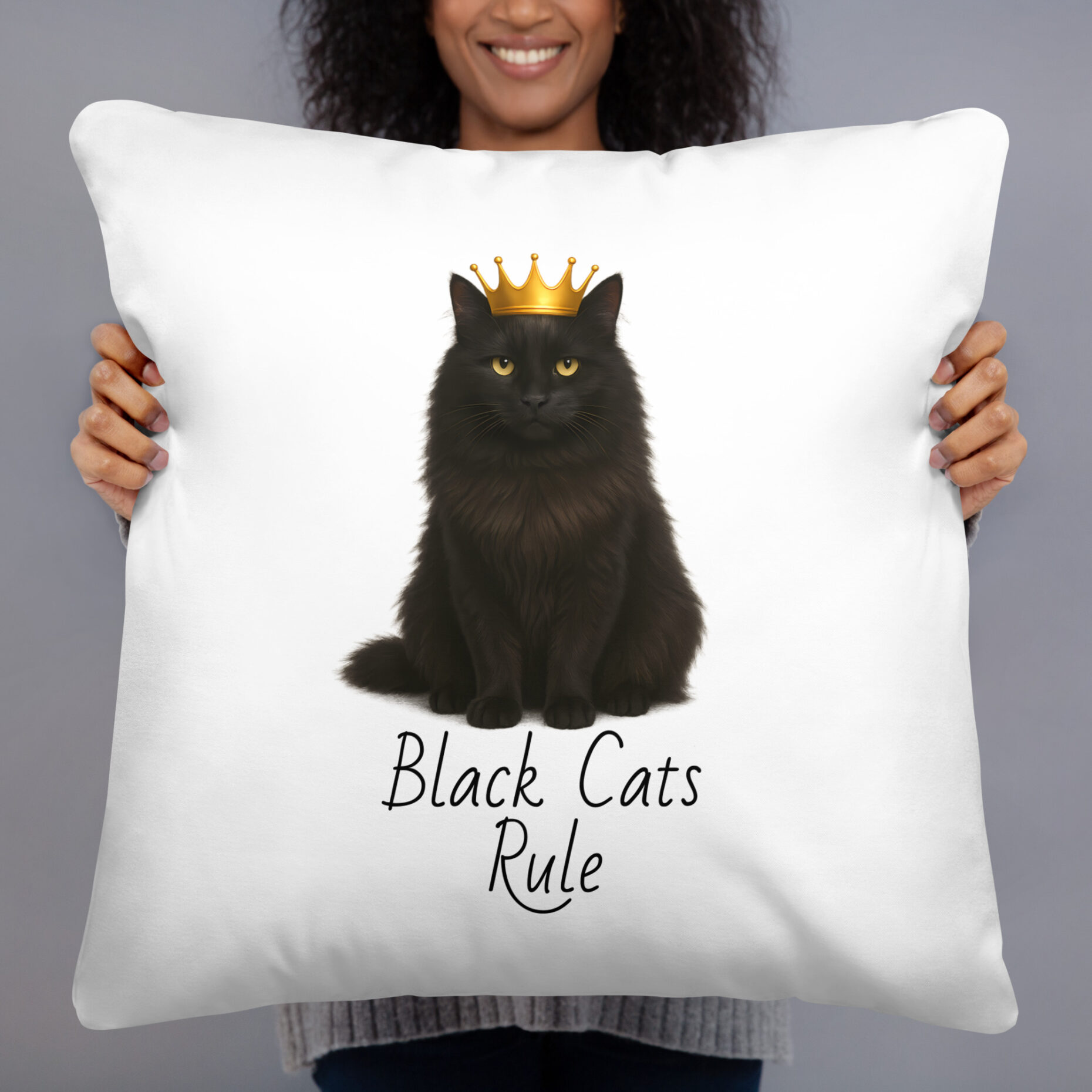 Queen Shadow - Black Cats Rule Pillow - Image 4