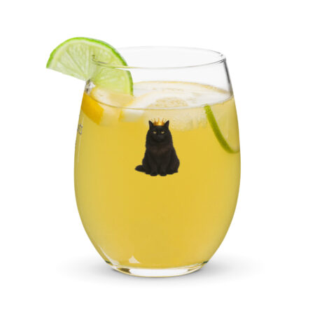 Stemless wine glass