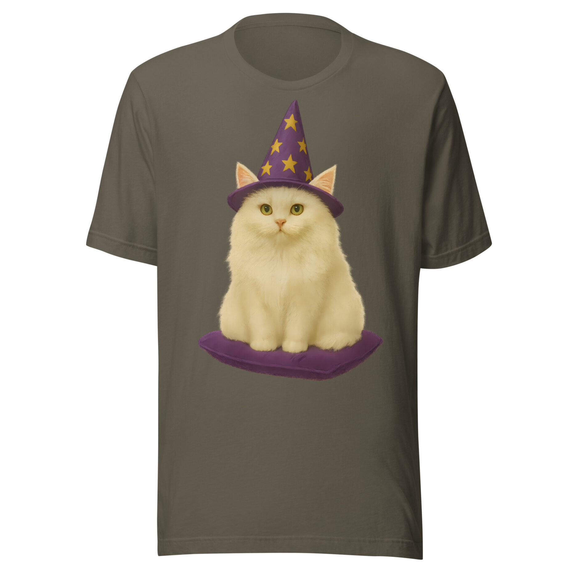 Snowball the White – Wizard Cat (T-Shirt) - Image 7