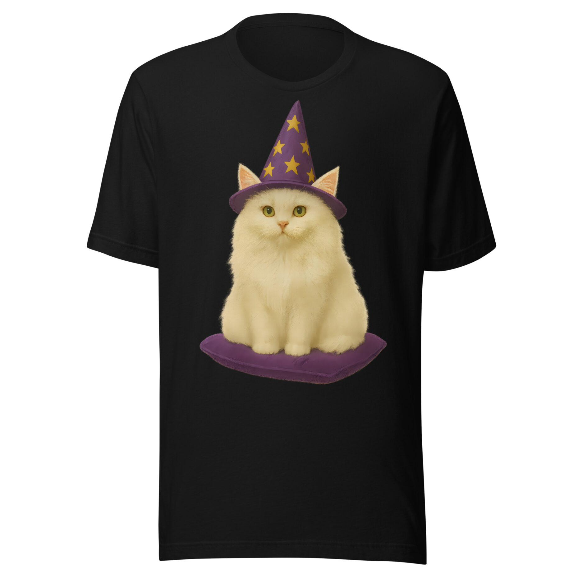 Snowball the White – Wizard Cat (T-Shirt) - Image 3