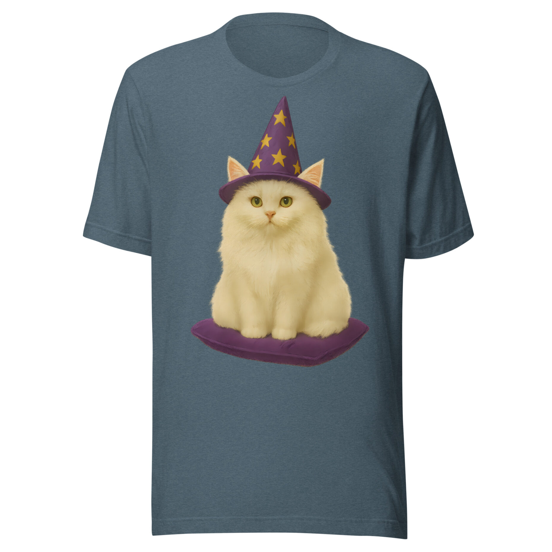 Snowball the White – Wizard Cat (T-Shirt) - Image 6