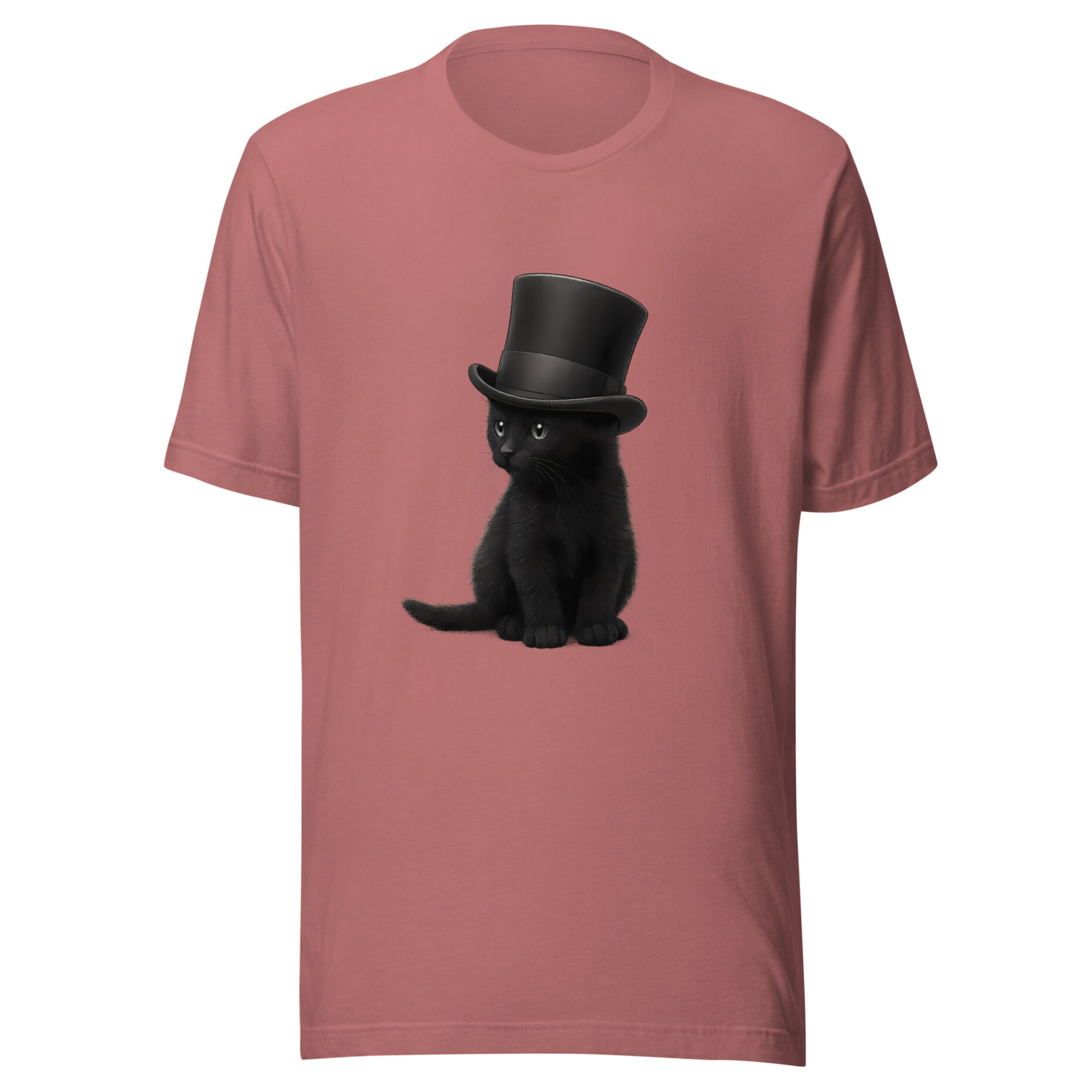 Sir Whiskers – Black Cat with Top Hat (T-Shirt) - Image 10