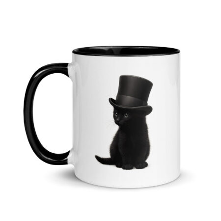 Sir Whiskers Mug with Color Inside