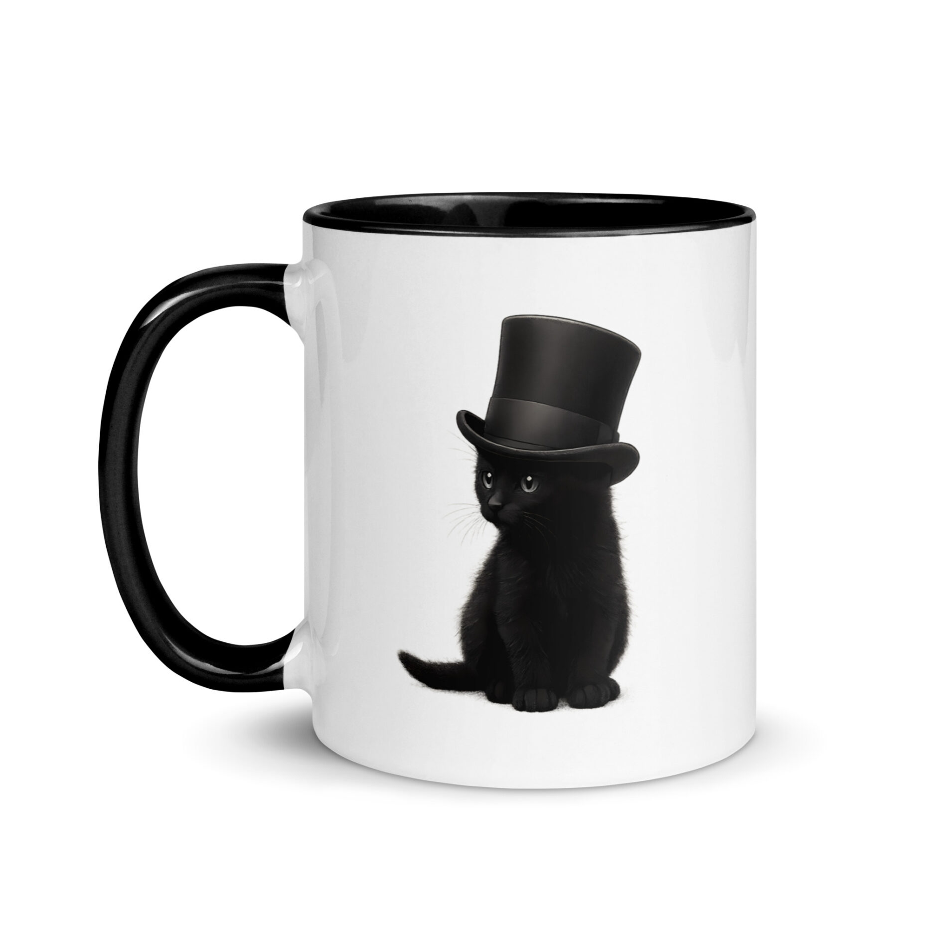 Sir Whiskers Mug with Color Inside
