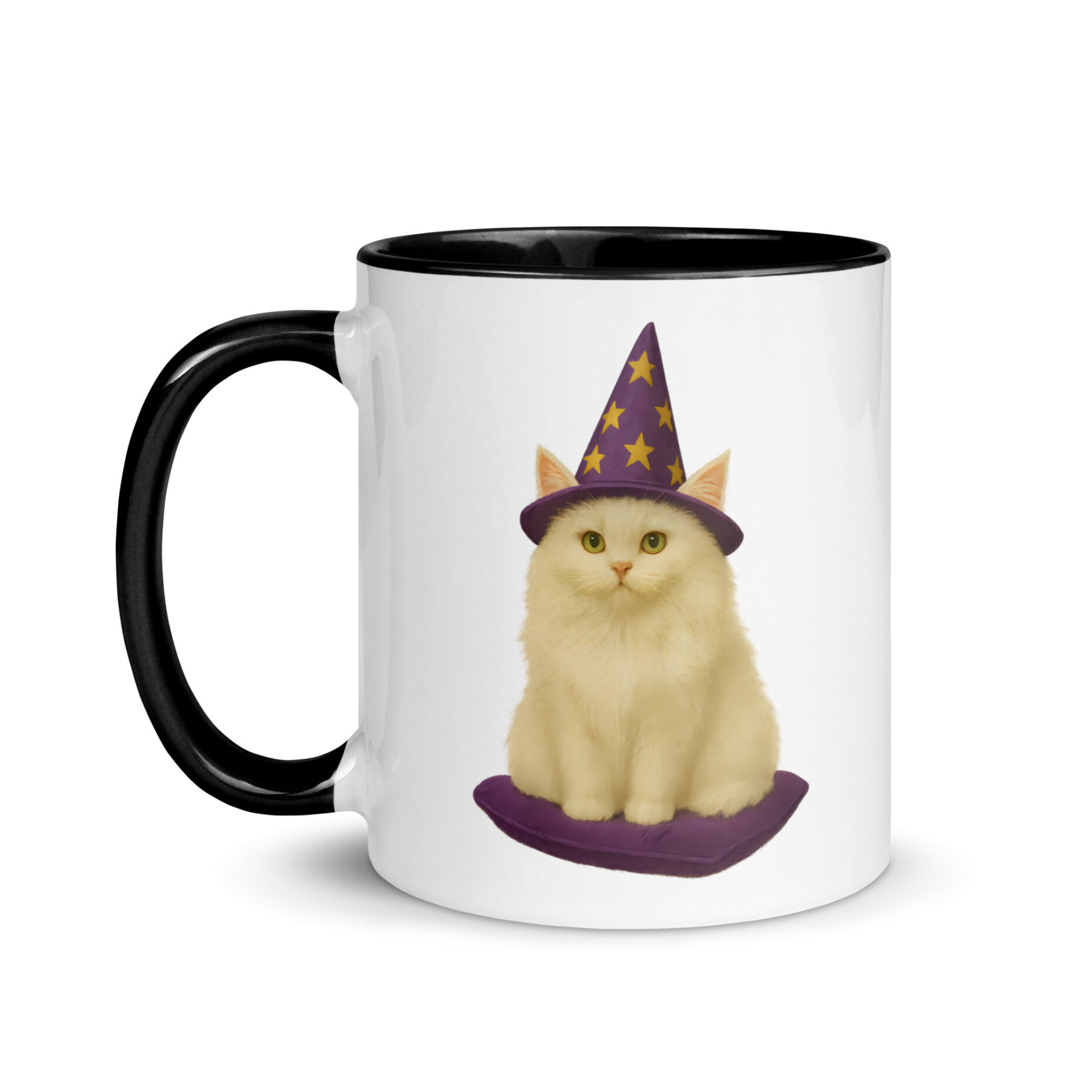 Snowball the White – Wizard Cat (Mug, Dual Design)