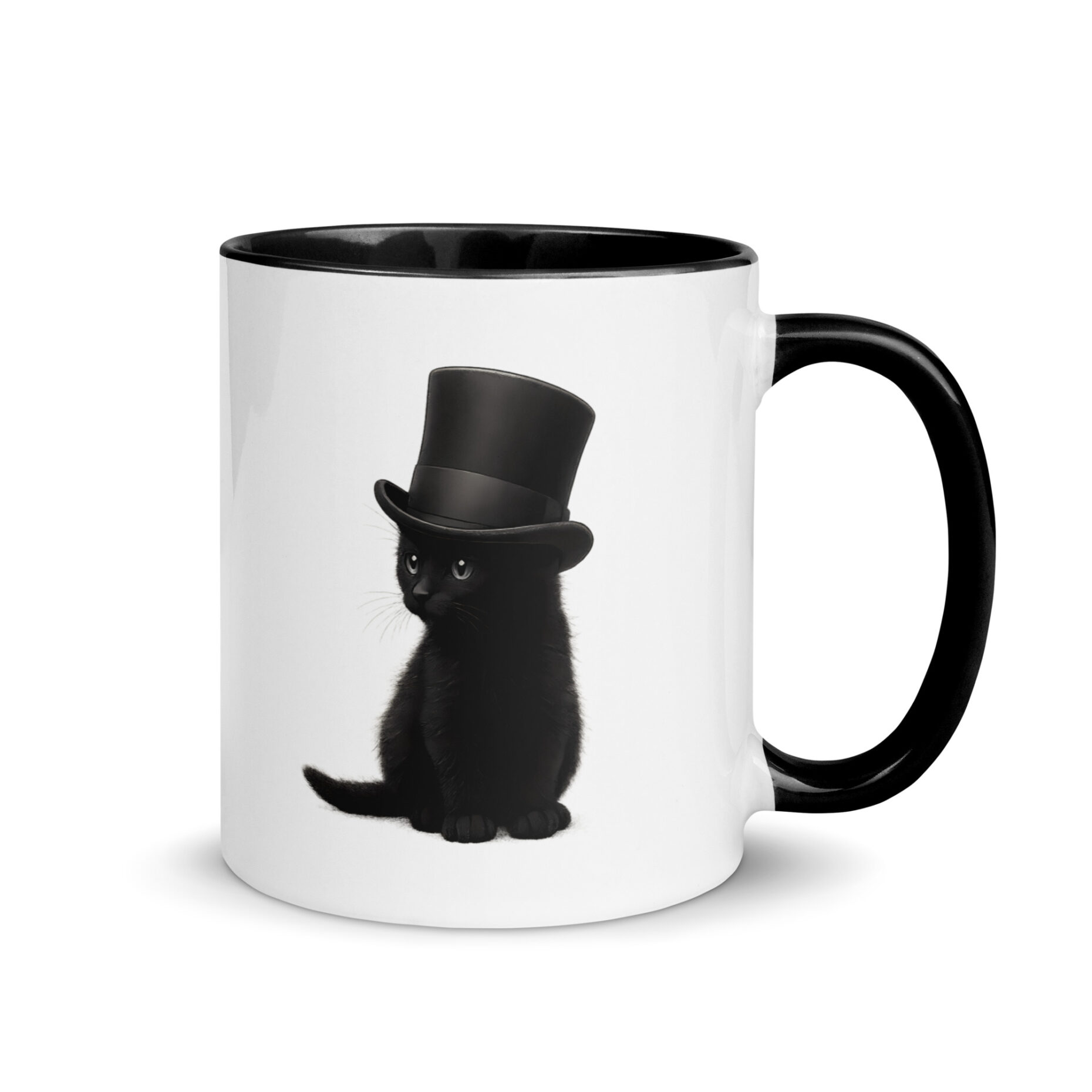 Sir Whiskers Mug with Color Inside - Image 14