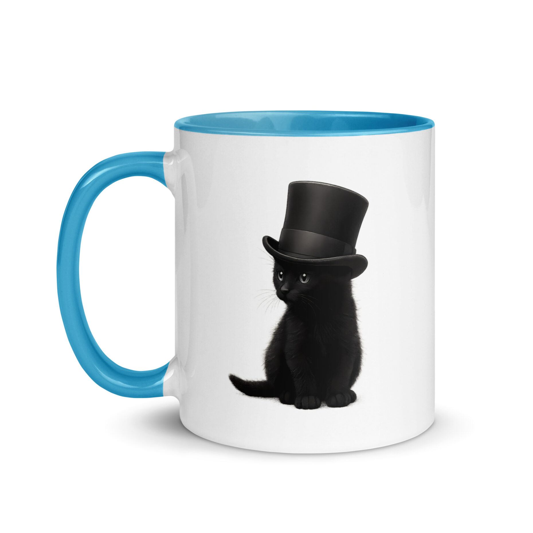 Sir Whiskers Mug with Color Inside - Image 3