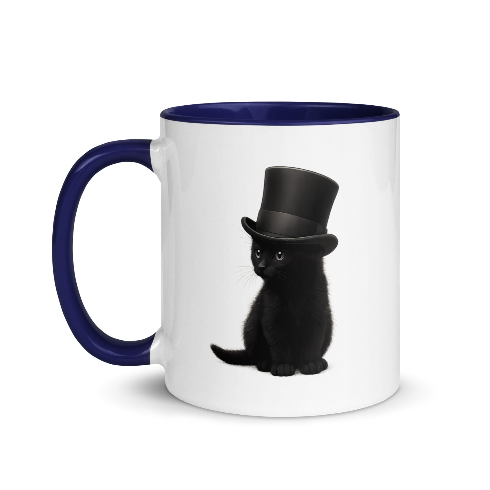 Sir Whiskers Mug with Color Inside - Image 2