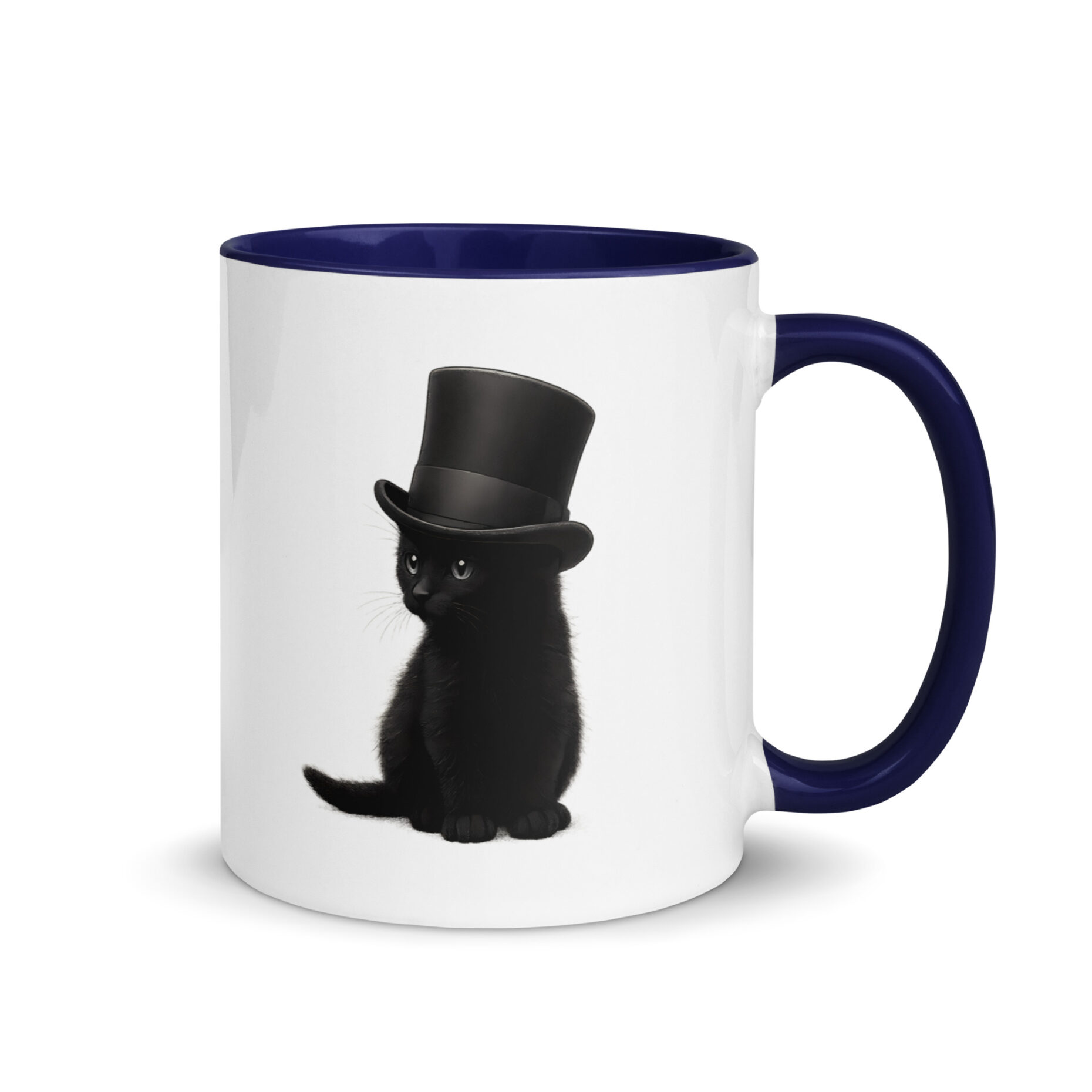Sir Whiskers Mug with Color Inside - Image 13