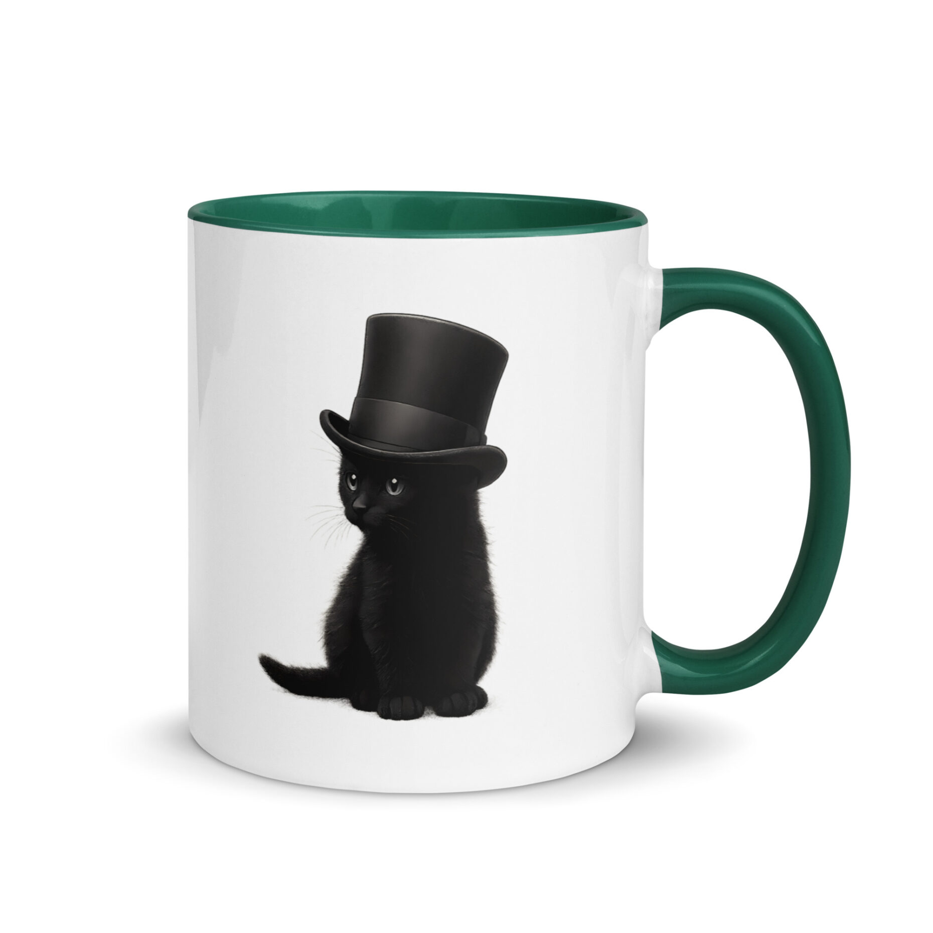 Sir Whiskers Mug with Color Inside - Image 11