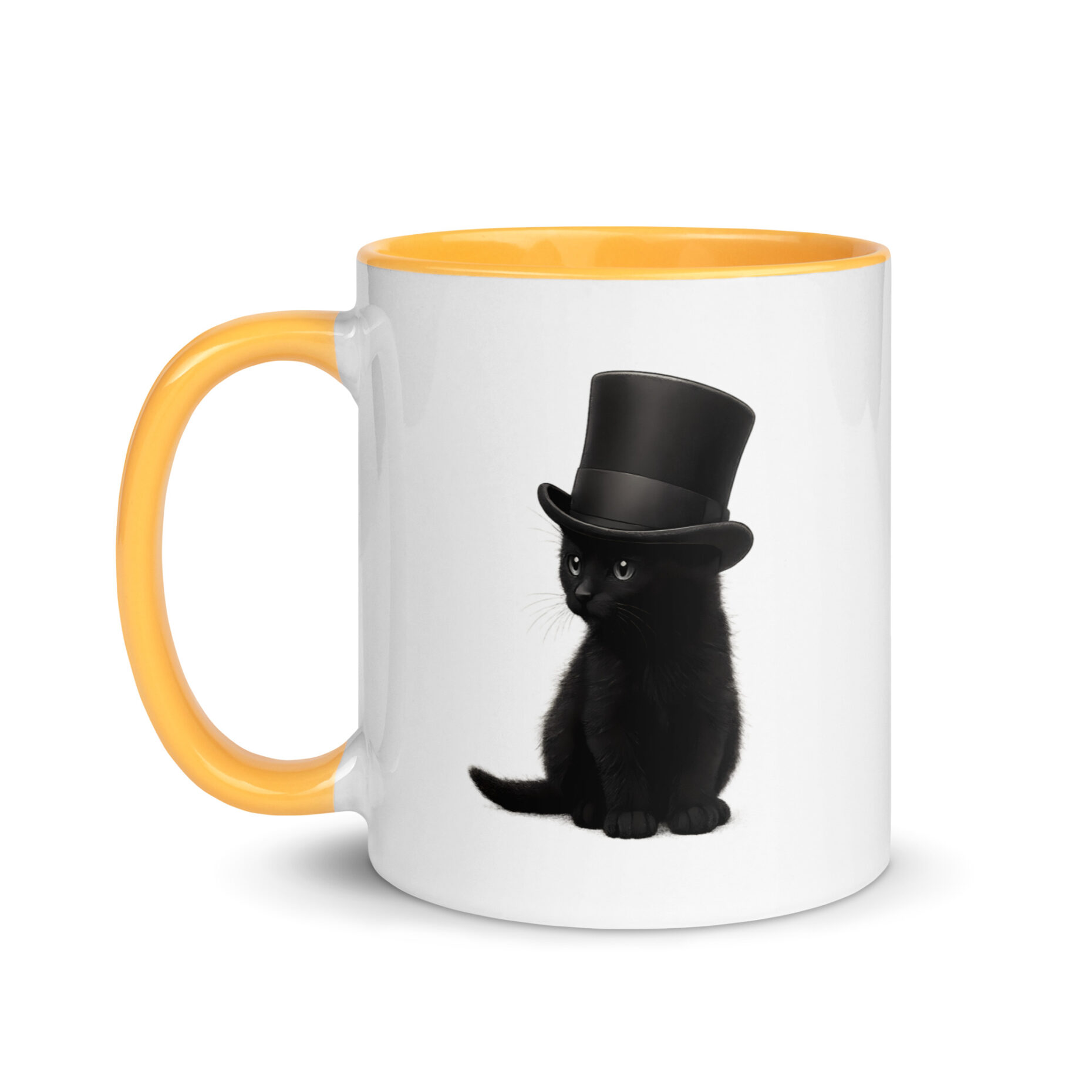 Sir Whiskers Mug with Color Inside - Image 8