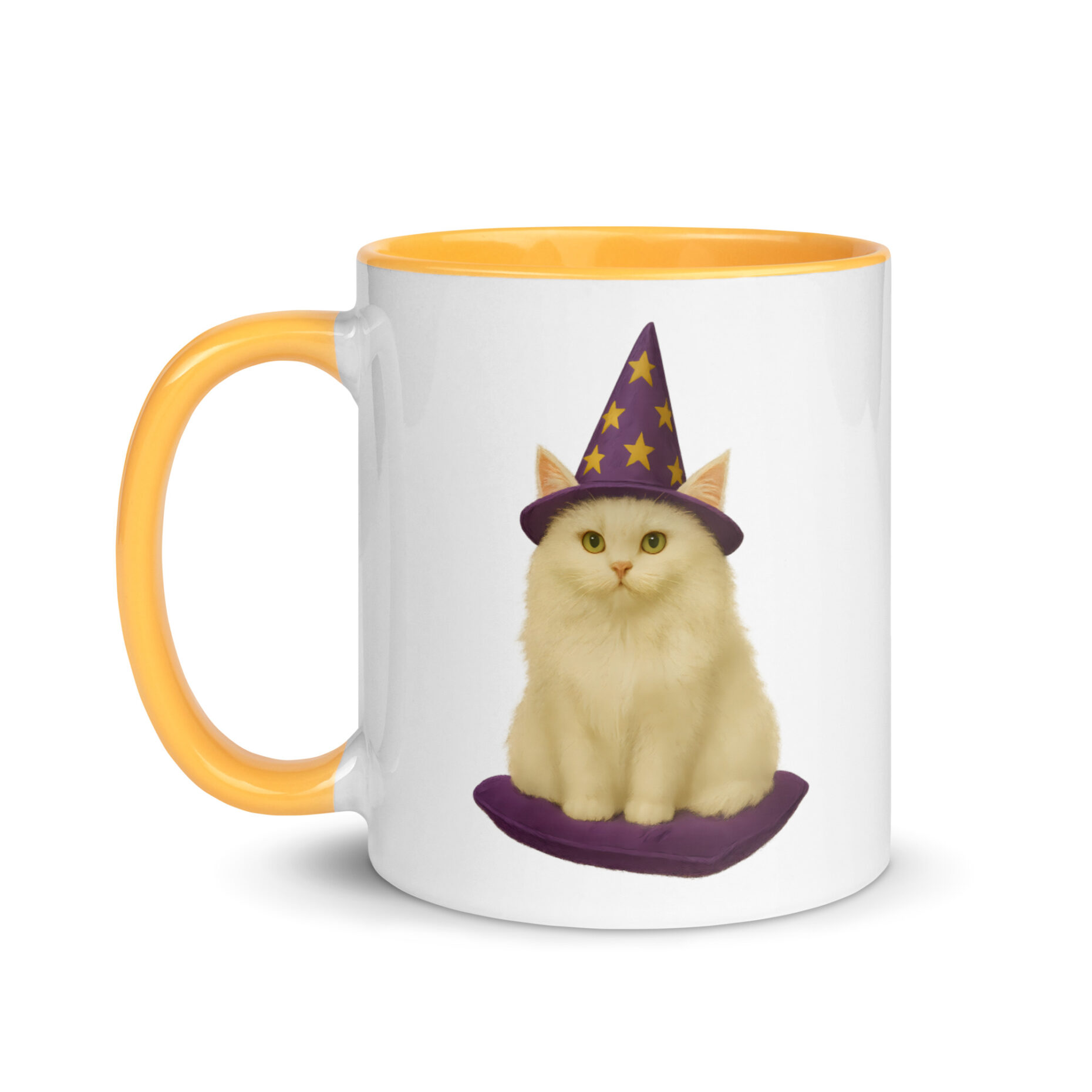 Snowball the White – Wizard Cat (Mug, Dual Design) - Image 8