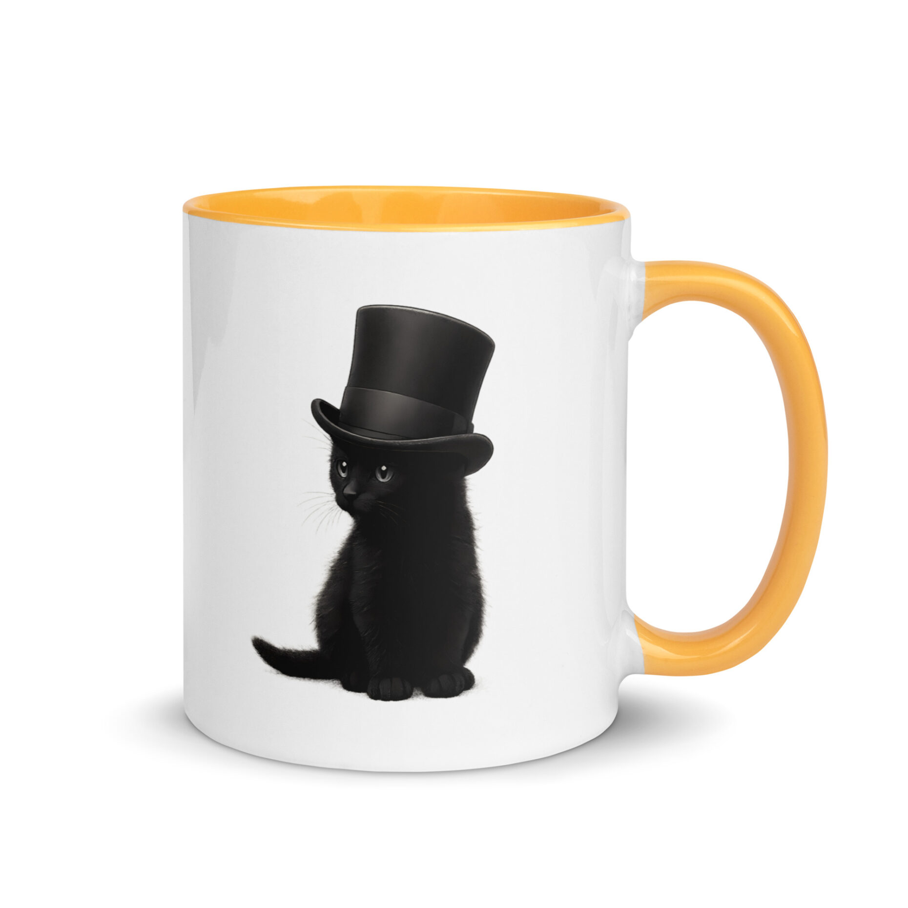 Sir Whiskers Mug with Color Inside - Image 18