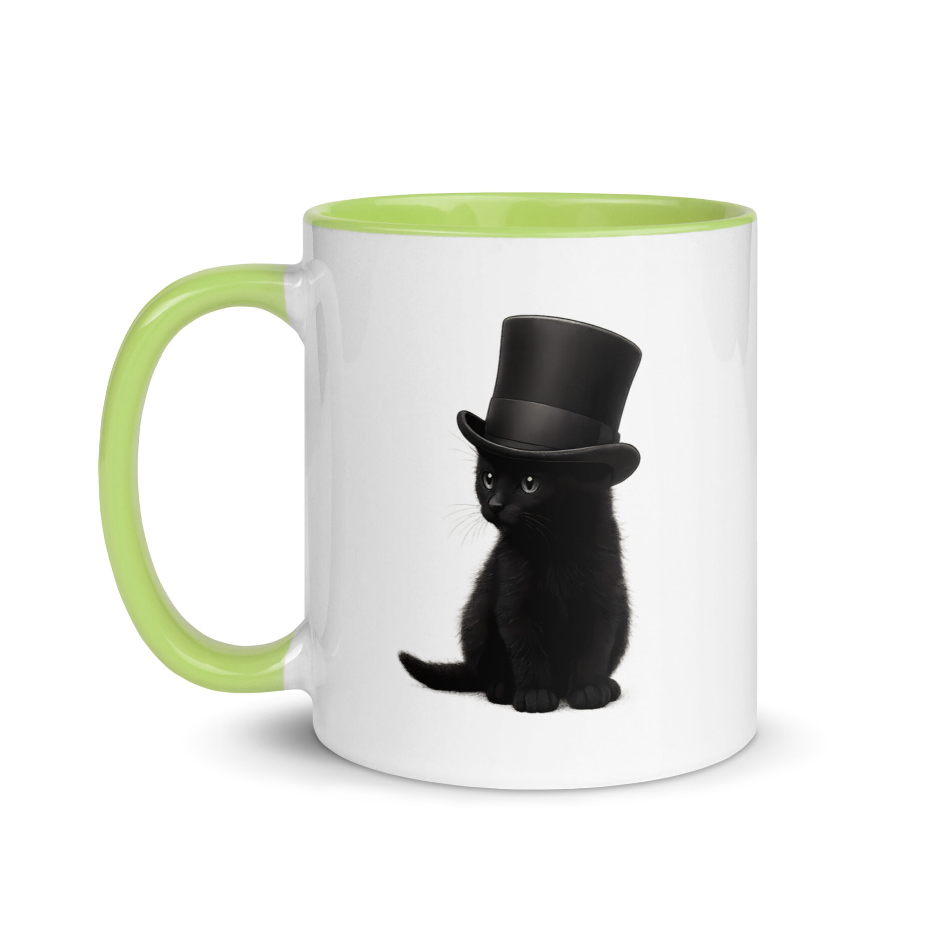 Sir Whiskers Mug with Color Inside - Image 9