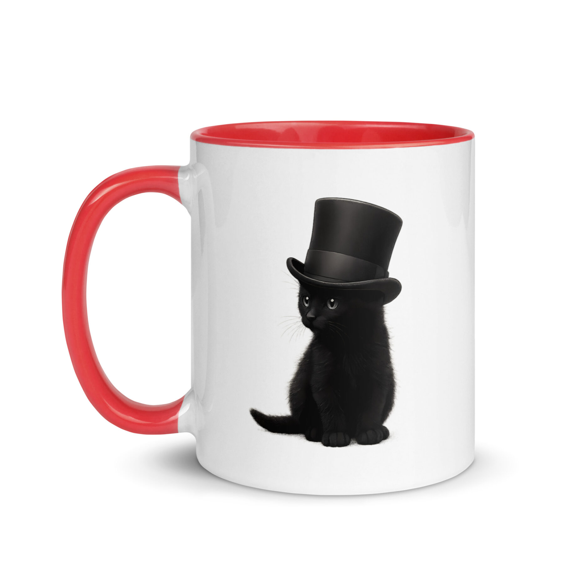 Sir Whiskers Mug with Color Inside - Image 6