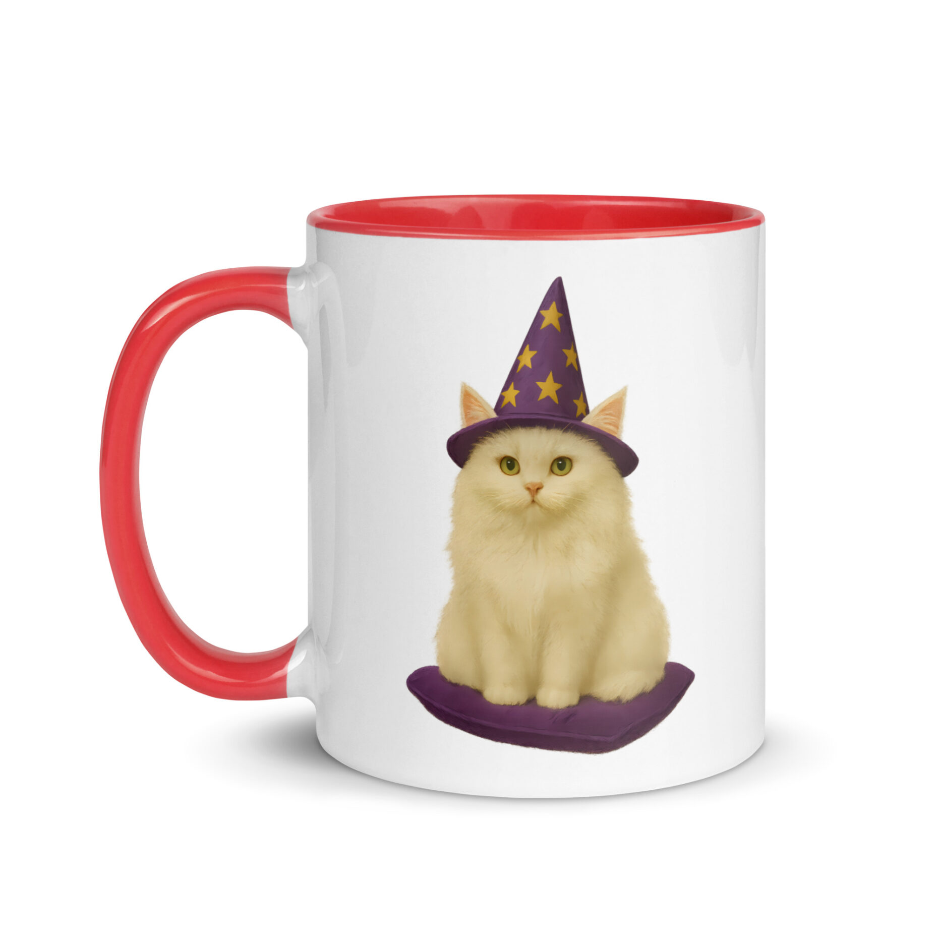 Snowball the White – Wizard Cat (Mug, Dual Design) - Image 6