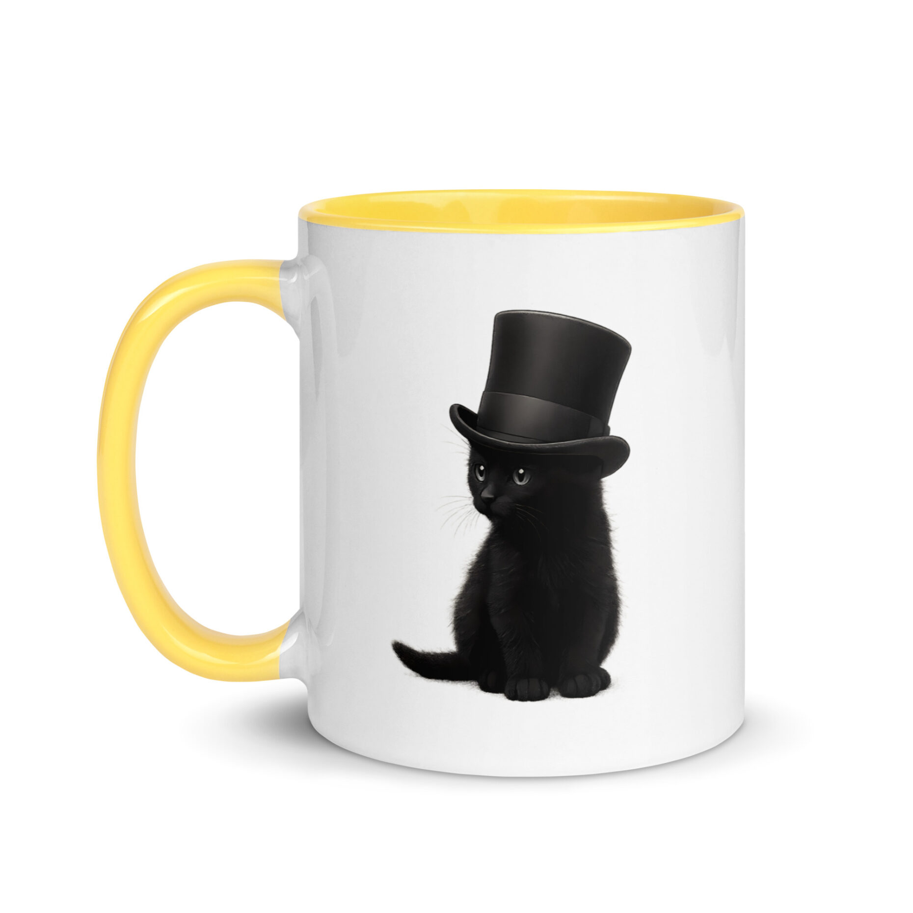 Sir Whiskers Mug with Color Inside - Image 10