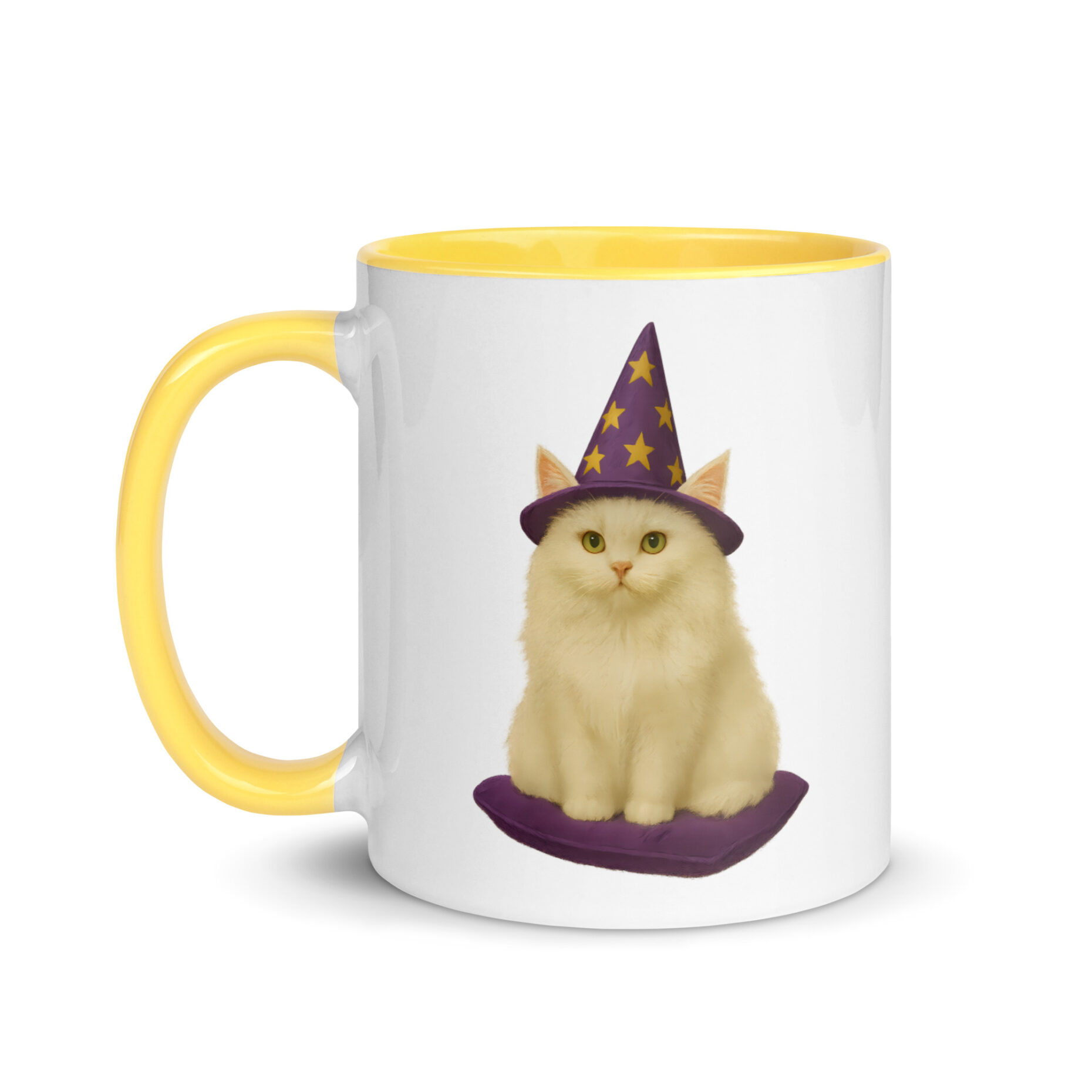 Snowball the White – Wizard Cat (Mug, Dual Design) - Image 10
