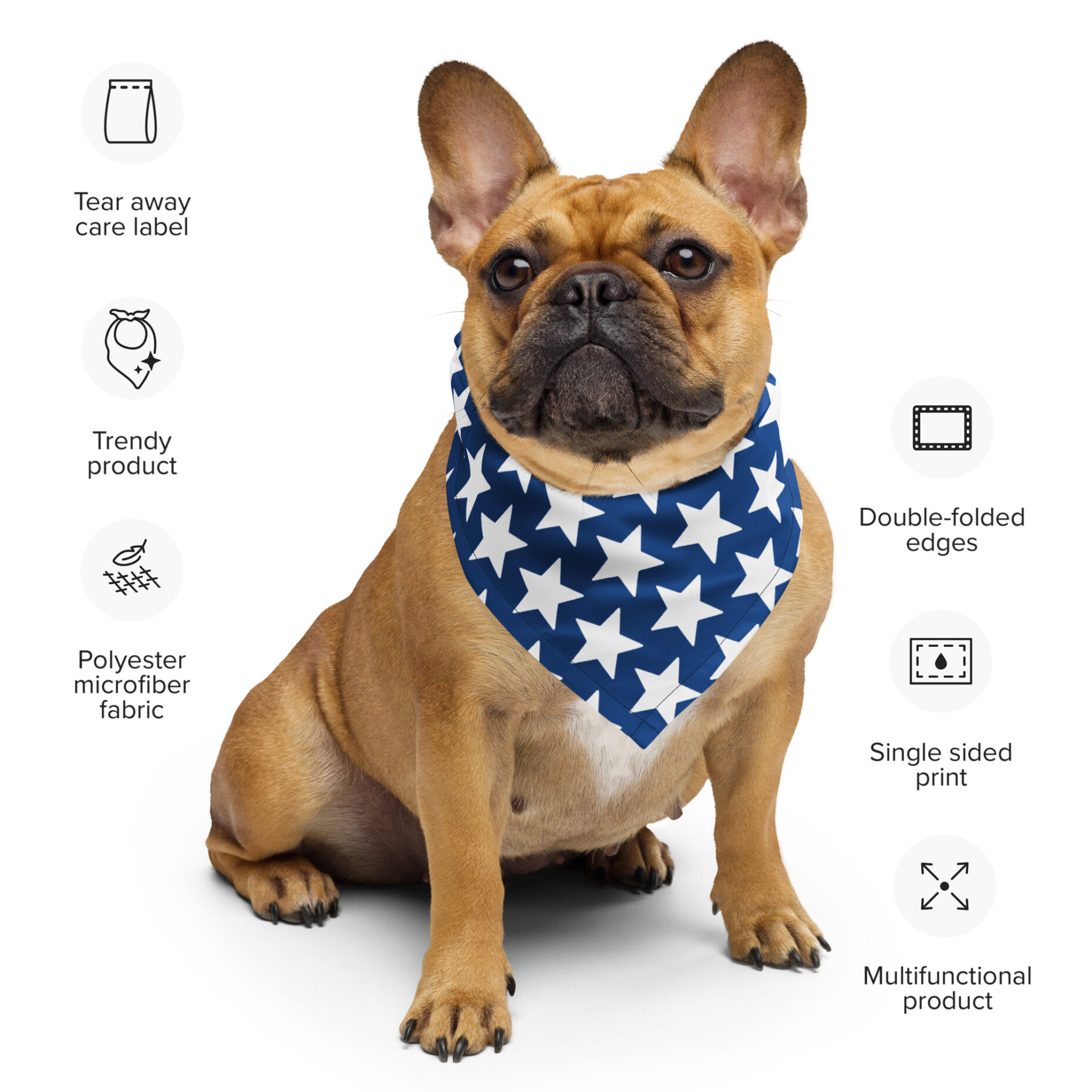 USA Star Bandana – All-American Pup