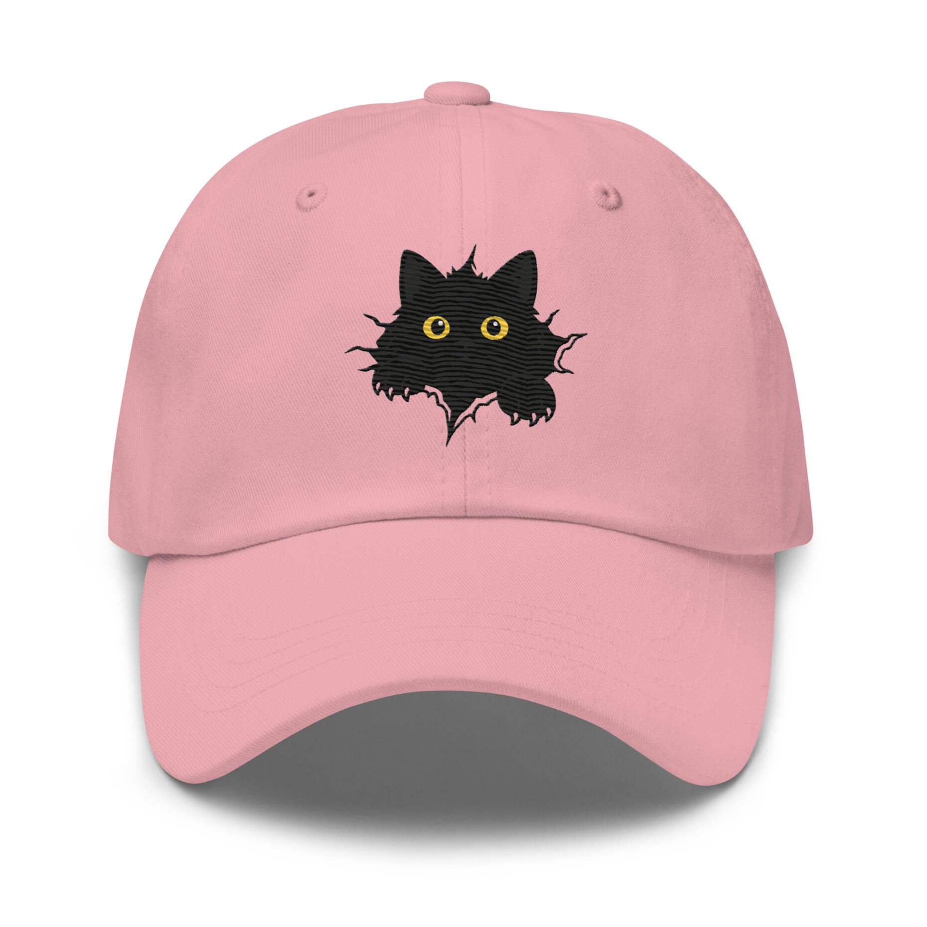 Shadow Peek Cat Dad Hat – Embroidered Edition - Image 9