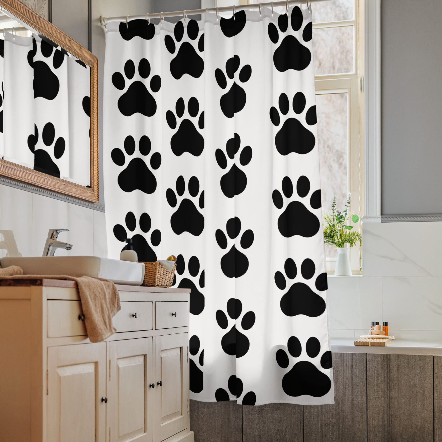 Just Paws Shower Curtain