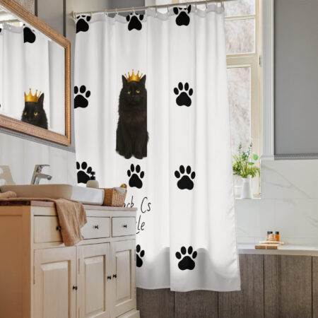 Queen Shadow Shower curtain