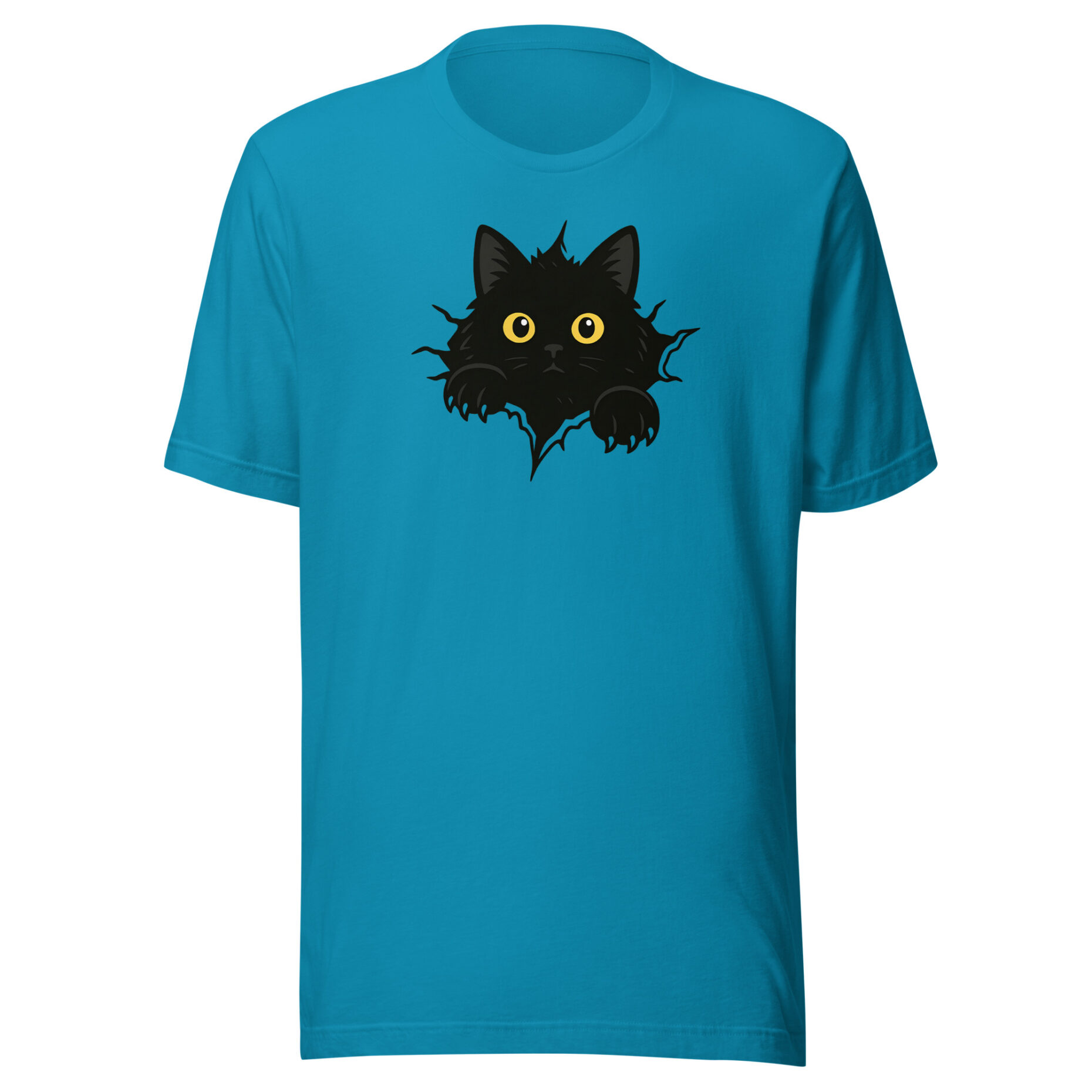 Shadow Peek Cat T-Shirt - Image 8