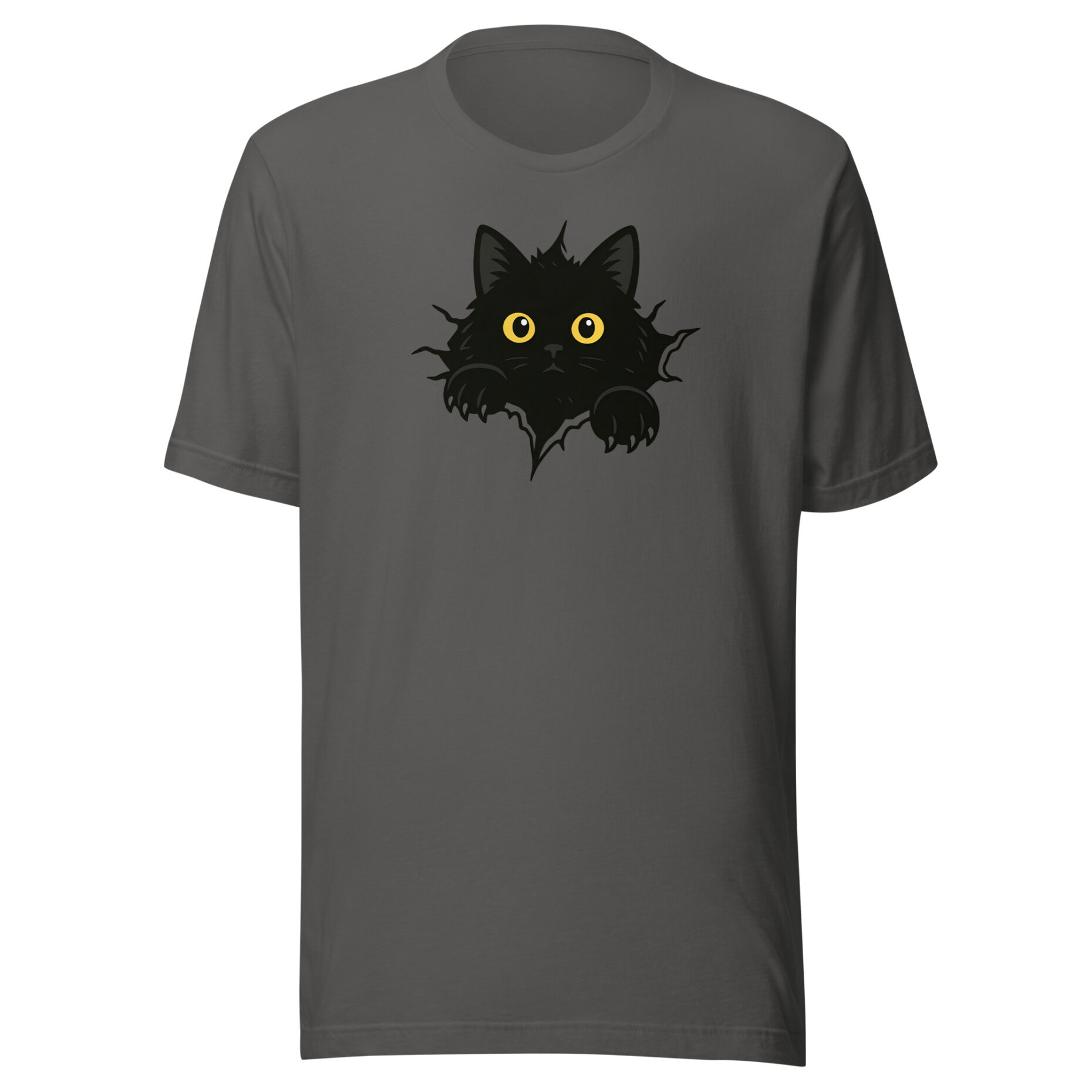 Shadow Peek Cat T-Shirt - Image 5