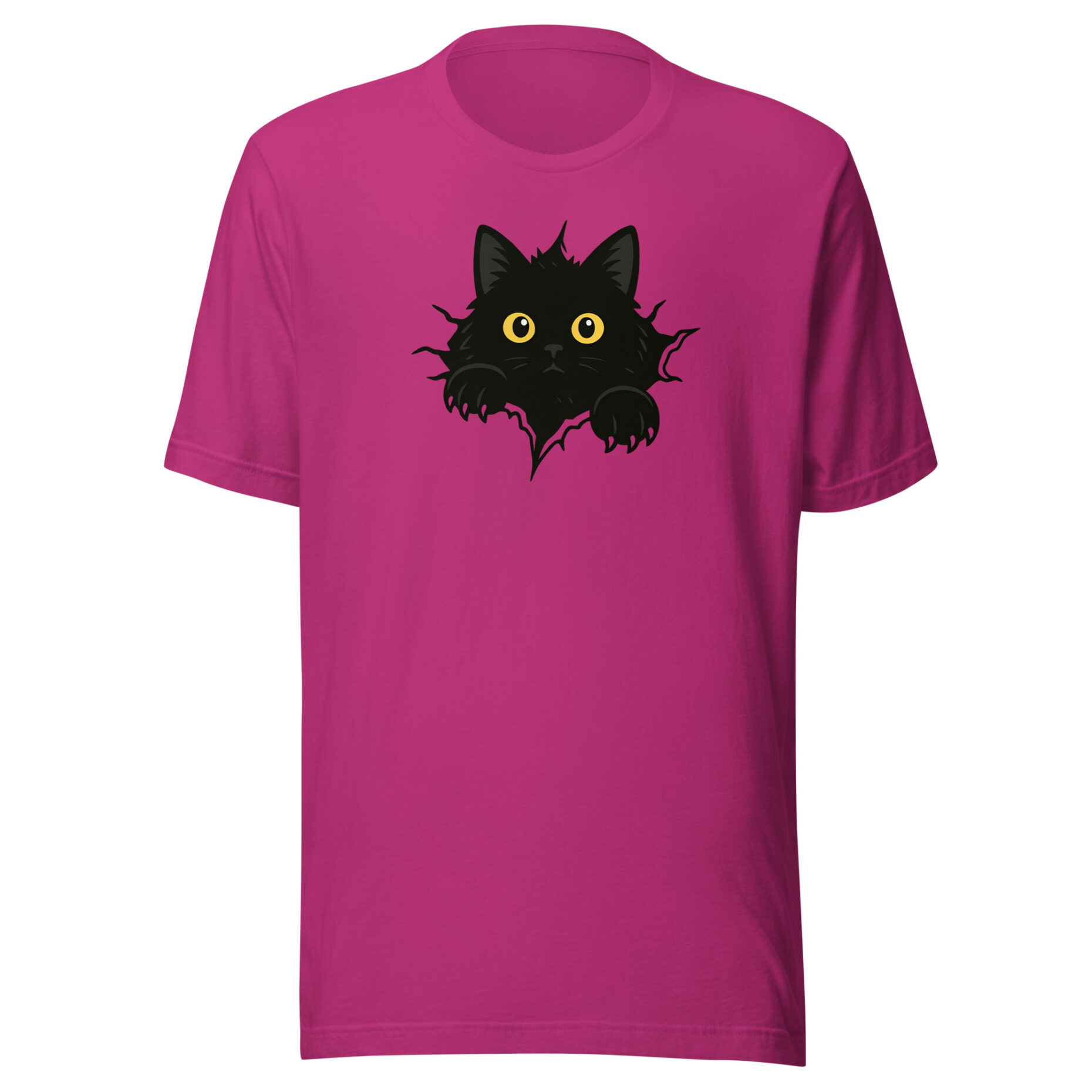 Shadow Peek Cat T-Shirt - Image 4