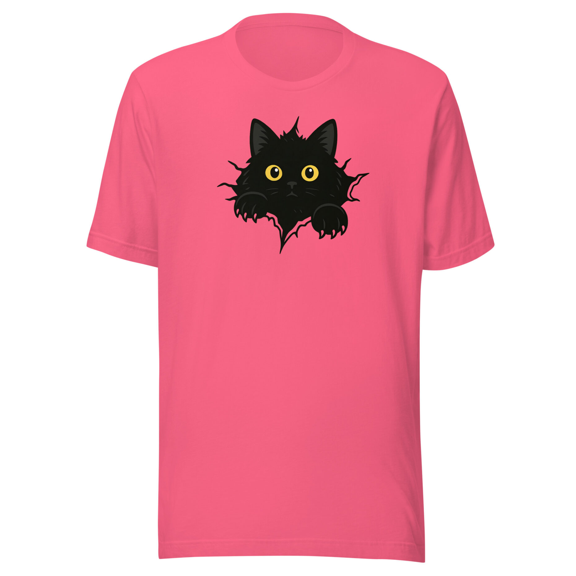 Shadow Peek Cat T-Shirt - Image 6