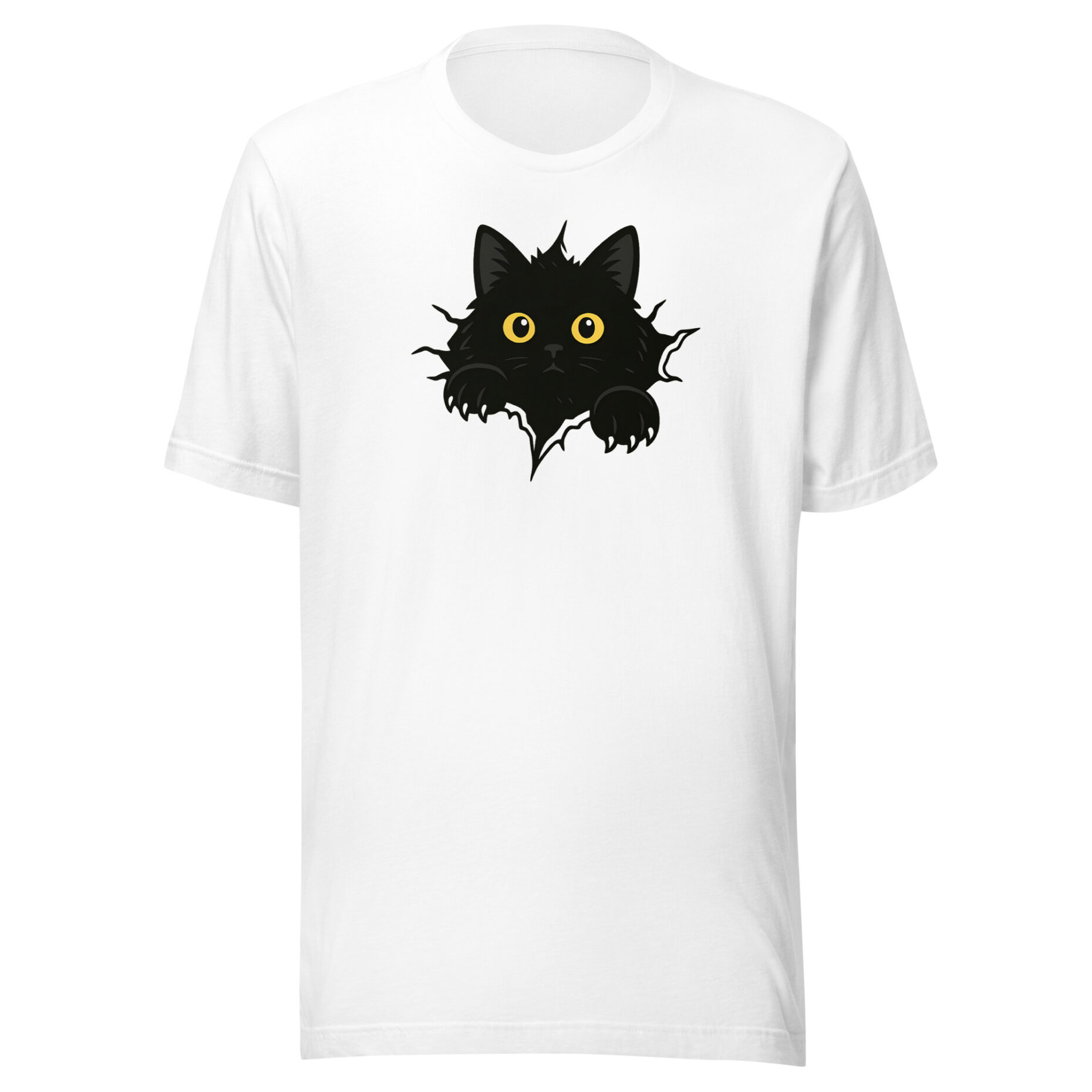 Shadow Peek Cat T-Shirt - Image 10